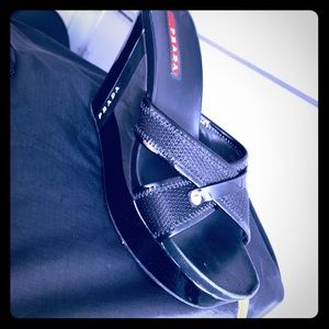 Prada wedges